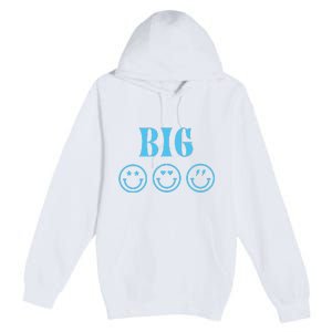 Big Little Sorority Reveal Big Smilies Retro Premium Pullover Hoodie