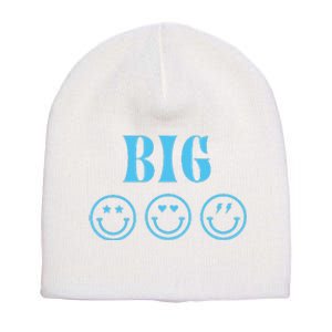 Big Little Sorority Reveal Big Smilies Retro Short Acrylic Beanie