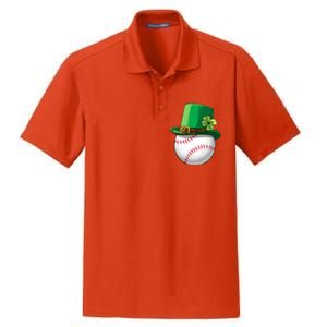 Baseball Leprechaun St Patricks Day Gift Gift Dry Zone Grid Polo