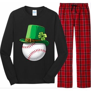 Baseball Leprechaun St Patricks Day Gift Gift Long Sleeve Pajama Set