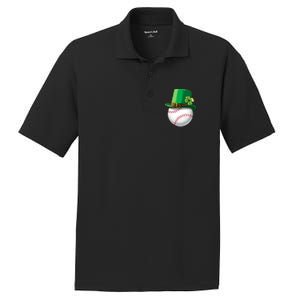 Baseball Leprechaun St Patricks Day Gift Gift PosiCharge RacerMesh Polo