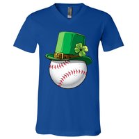 Baseball Leprechaun St Patricks Day Gift Gift V-Neck T-Shirt