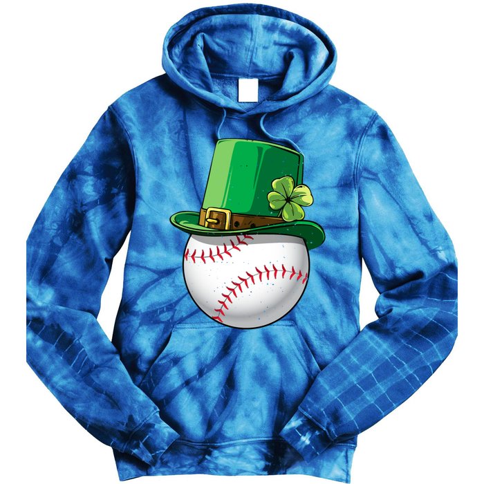 Baseball Leprechaun St Patricks Day Gift Gift Tie Dye Hoodie