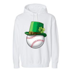 Baseball Leprechaun St Patricks Day Gift Gift Garment-Dyed Fleece Hoodie