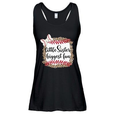 Baseball Little Sister Biggest Fan For Baseball Player Ladies Essential Flowy Tank