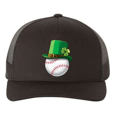 Baseball Leprechaun St Patricks Day Gift For Boy Girl Yupoong Adult 5-Panel Trucker Hat