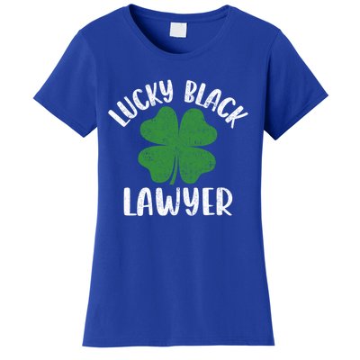 Black Lawyer St Patrick's Day African American Attorney Gift Women's T-Shirt