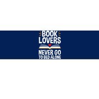 Book Lovers Shirts Book Lovers Never Go To Bed Alone Bumper Sticker