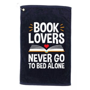 Book Lovers Shirts Book Lovers Never Go To Bed Alone Platinum Collection Golf Towel