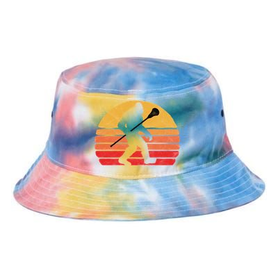 Bigfoot Lacrosse Stick Vintage Surf Sun Funny Lax Gift Tie Dye Newport Bucket Hat