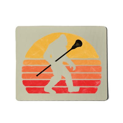 Bigfoot Lacrosse Stick Vintage Surf Sun Funny Lax Gift Mousepad