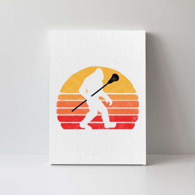 Bigfoot Lacrosse Stick Vintage Surf Sun Funny Lax Gift Canvas