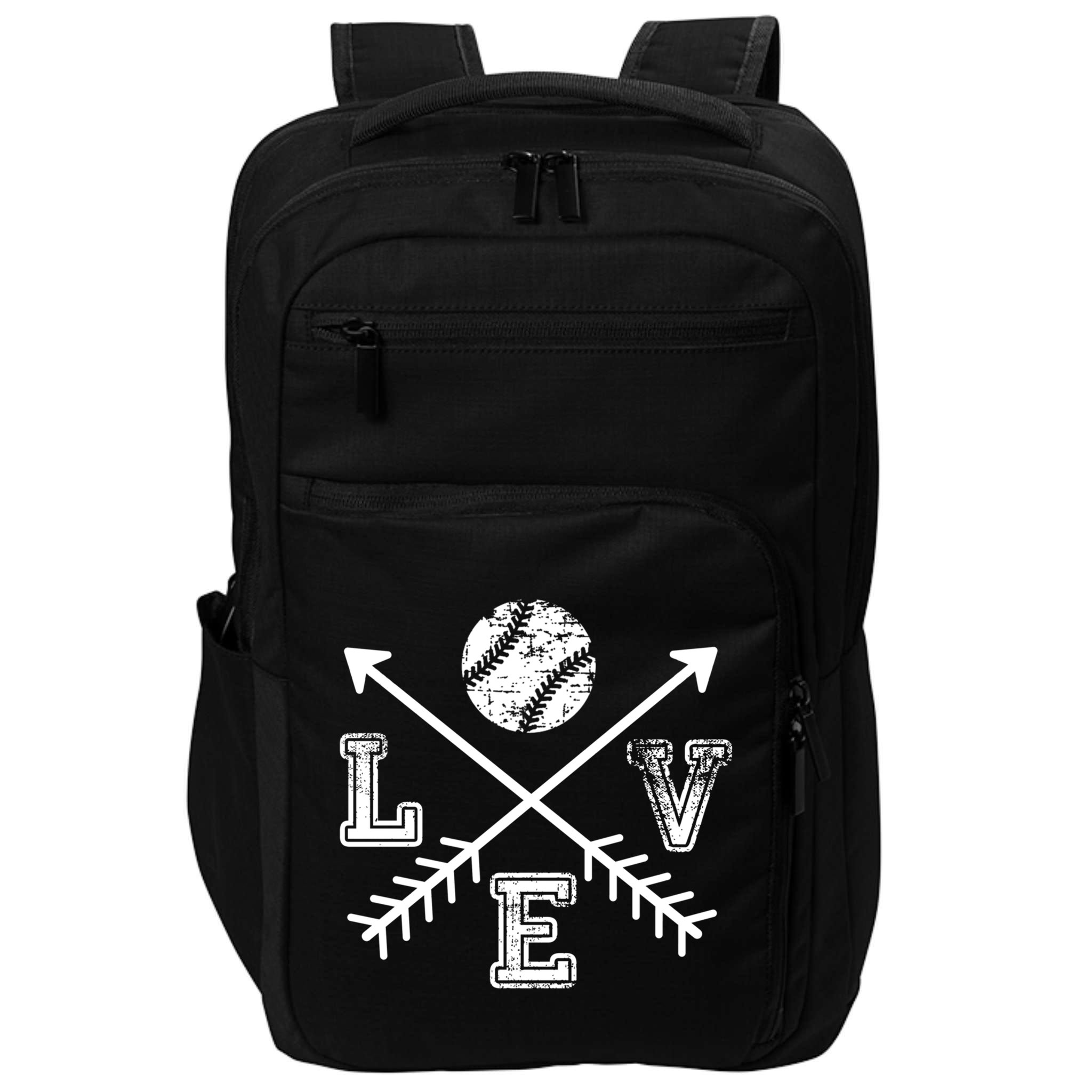 Baseball Love Sport Arrow Gift Impact Tech Backpack