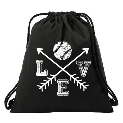 Baseball Love Sport Arrow Gift Drawstring Bag