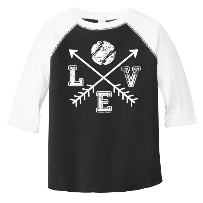 Baseball Love Sport Arrow Gift Toddler Fine Jersey T-Shirt