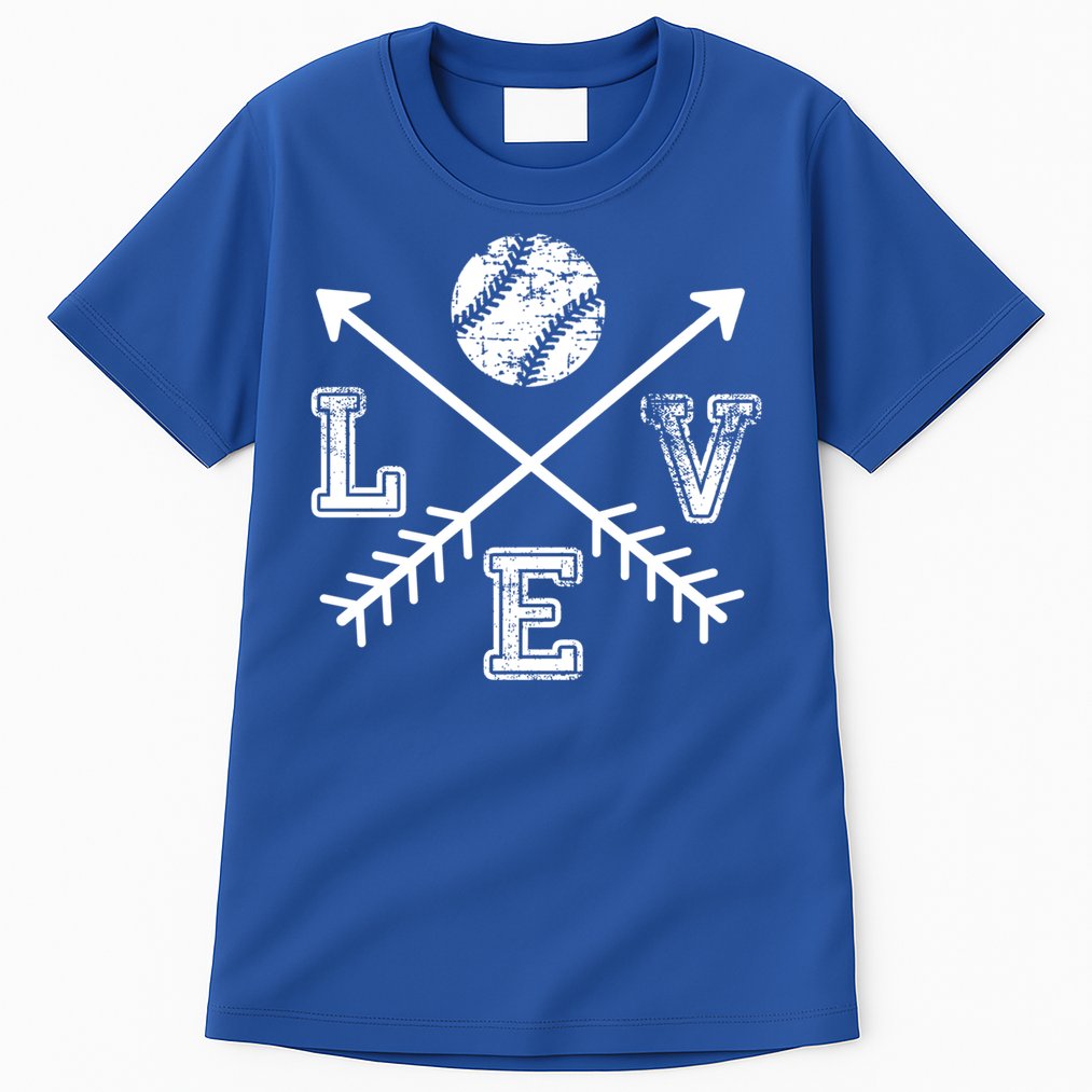 Baseball Love Sport Arrow Gift Tall T-Shirt