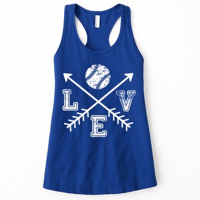Baseball Love Sport Arrow Gift Womens Tank Top