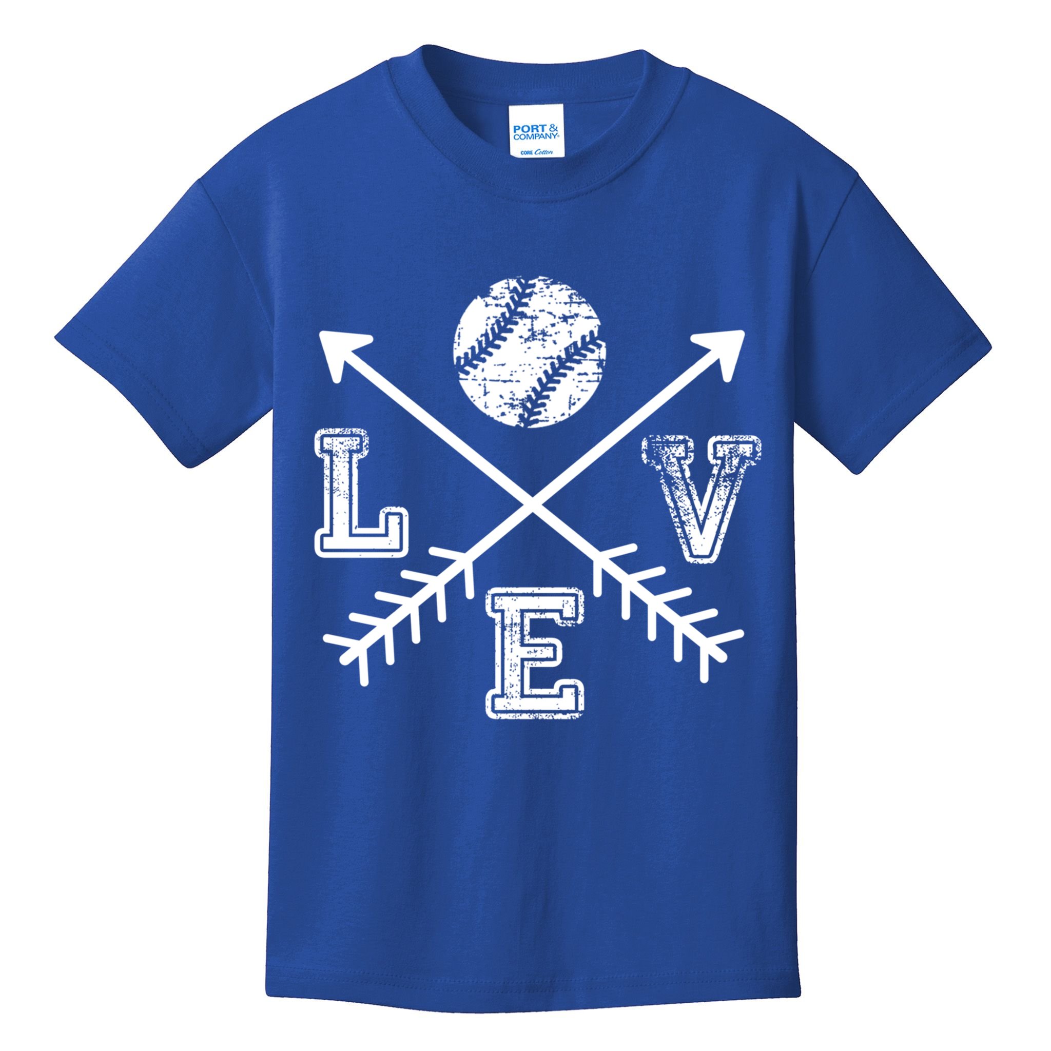 Baseball Love Sport Arrow Gift Kids T-Shirt