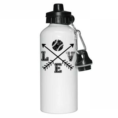 Baseball Love Sport Arrow Gift Aluminum Water Bottle 