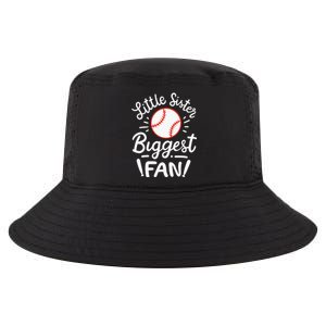 Baseball Little Sister Biggest Fan Cool Comfort Performance Bucket Hat