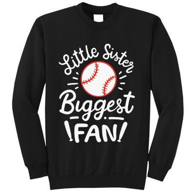 Baseball Little Sister Biggest Fan Sweatshirt