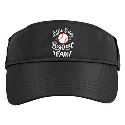 Baseball Little Sister Biggest Fan Adult Drive Performance Visor