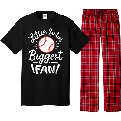 Baseball Little Sister Biggest Fan Pajama Set