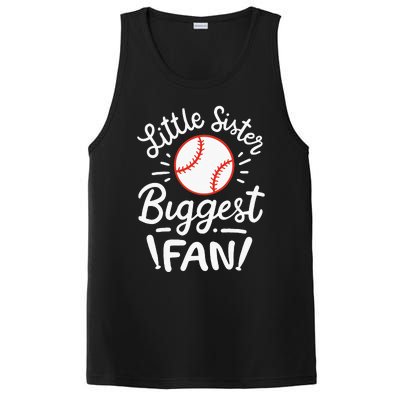 Baseball Little Sister Biggest Fan PosiCharge Competitor Tank