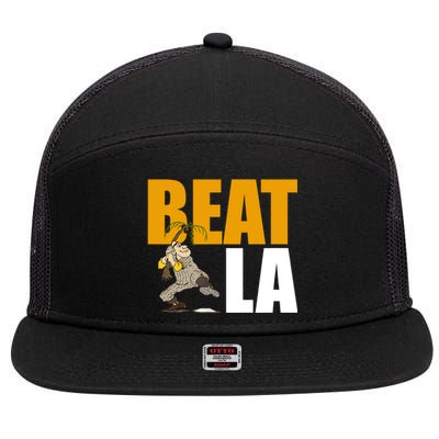 Beat LA San Diego Baseball 7 Panel Mesh Trucker Snapback Hat