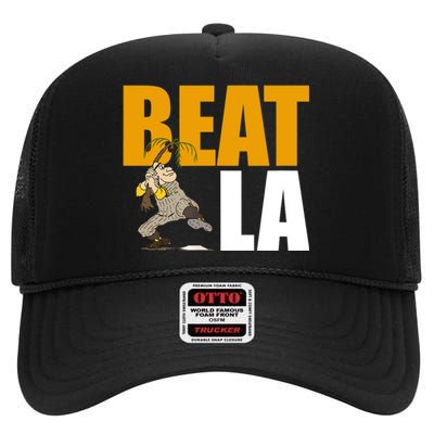 Beat LA San Diego Baseball High Crown Mesh Back Trucker Hat