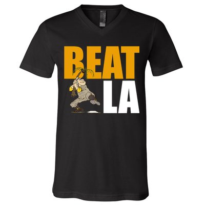 Beat LA San Diego Baseball V-Neck T-Shirt