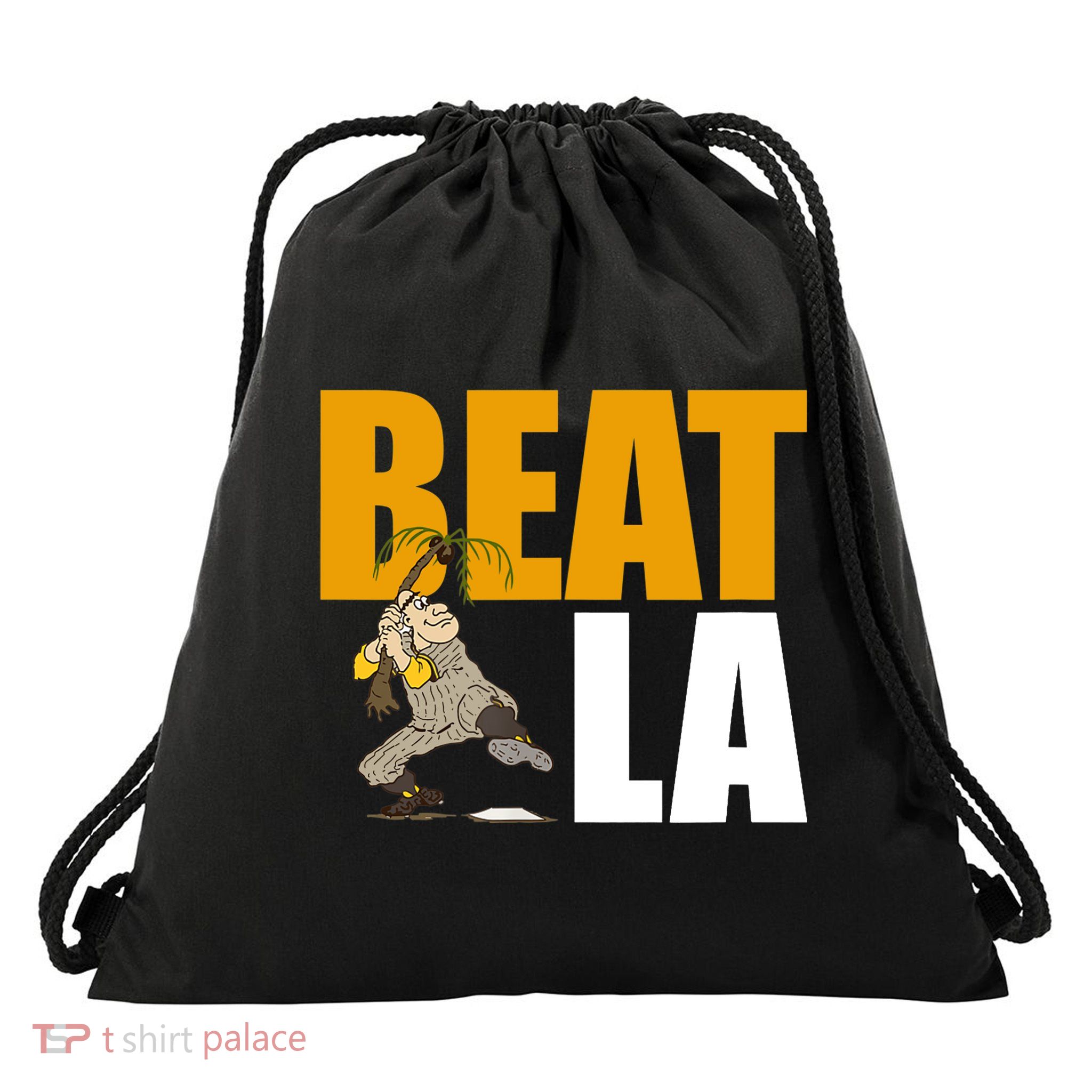 Beat LA San Diego Baseball Drawstring Bag