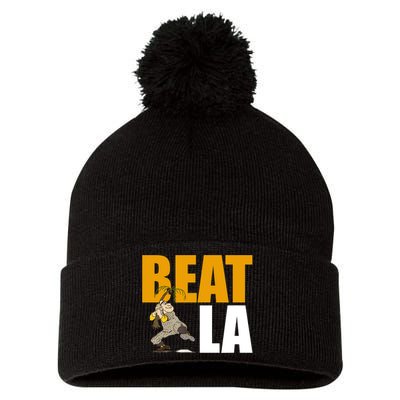 Beat LA San Diego Baseball Pom Pom 12in Knit Beanie