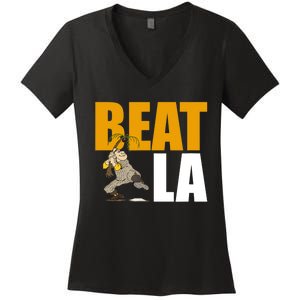 Beat LA San Diego Baseball Women's V-Neck T-Shirt