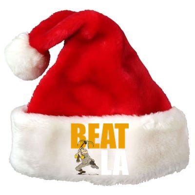 Beat LA San Diego Baseball Premium Christmas Santa Hat