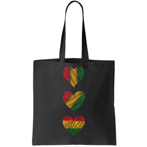 Black Love Soulful Couples Matching African Pride Colors Tote Bag