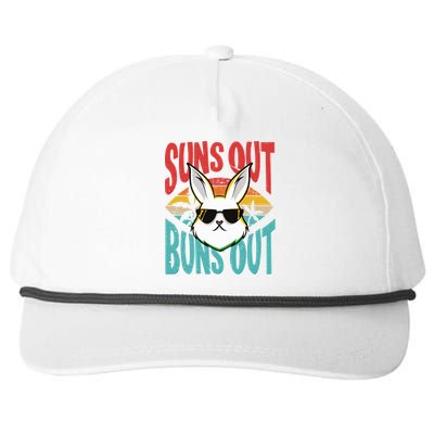 Bunny Lover Suns Out Buns Out Gift Snapback Five-Panel Rope Hat