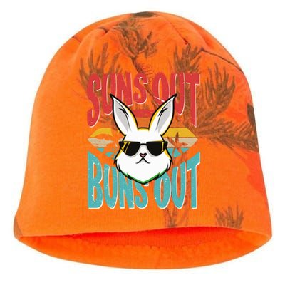 Bunny Lover Suns Out Buns Out Gift Kati - Camo Knit Beanie