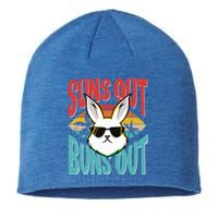 Bunny Lover Suns Out Buns Out Gift Sustainable Beanie