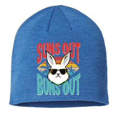 Bunny Lover Suns Out Buns Out Gift Sustainable Beanie