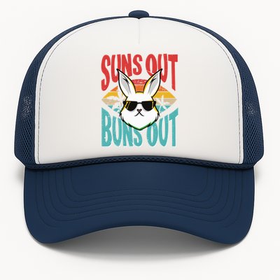 Bunny Lover Suns Out Buns Out Gift Trucker Hat