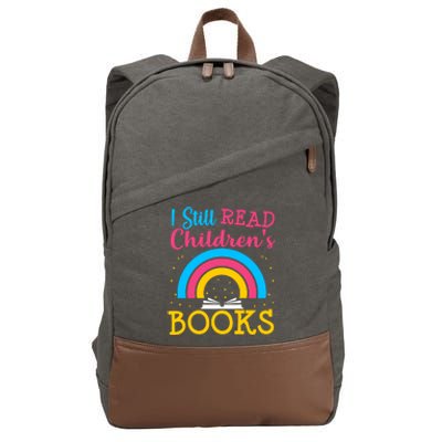 Book Lover S Books Still Read Funny Gift Bookworm Funny Gift Cotton Canvas Backpack