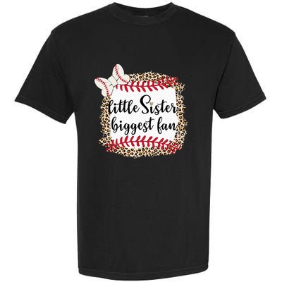 Baseball Little Sister Biggest Fan For Baseball Player Garment-Dyed Heavyweight T-Shirt