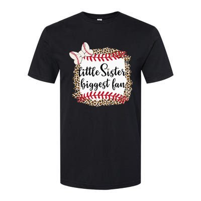 Baseball Little Sister Biggest Fan For Baseball Player Softstyle® CVC T-Shirt