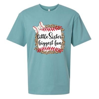 Baseball Little Sister Biggest Fan funny Baseball Player Sueded Cloud Jersey T-Shirt