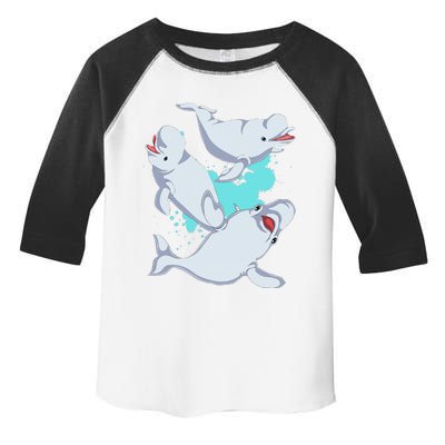 Beluga Lover Sea Creature Ocean Mammal Animal Beluga Whale Toddler Fine Jersey T-Shirt