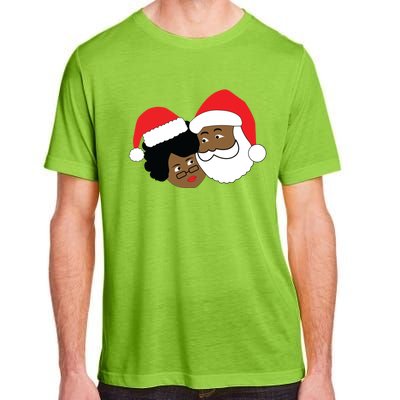 Black Loving Santa Claus And Mrs Claus Ethnic Christmas Meaningful Gift Adult ChromaSoft Performance T-Shirt