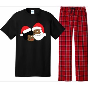 Black Loving Santa Claus And Mrs Claus Ethnic Christmas Meaningful Gift Pajama Set