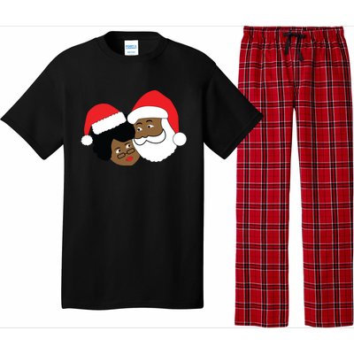 Black Loving Santa Claus And Mrs Claus Ethnic Christmas Meaningful Gift Pajama Set