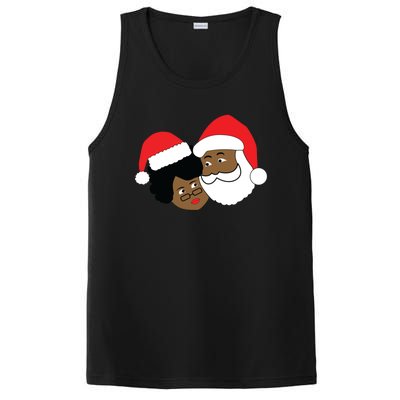 Black Loving Santa Claus And Mrs Claus Ethnic Christmas Meaningful Gift PosiCharge Competitor Tank